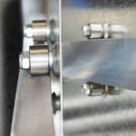 twin row bearings and stainless steel runners detail image